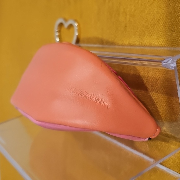 Victoria Secret Pink Grapefruit Leather Keychain/Coin Pouch - Picture 7 of 11